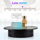 25cm USB Power Rotating Display Stand Video Shooting Props Turntable(White Mirror)