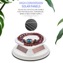 12cm Solar Rotating Display Stand Props Turntable(White)