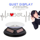 12cm Solar Rotating Display Stand Props Turntable(White)