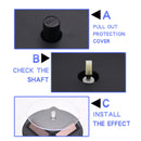12cm Solar Rotating Display Stand Props Turntable(Black)