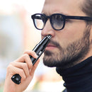YD-112 Electric Nasal Hair Cutting Shear, Style: Nose Hair Device+Shaver(Blue)