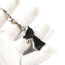 10 PCS Metal Paint Key Ring Car Pendant(Pink)