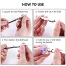 3 Sets Drill Aluminum Slloy Hand Drill Punch
