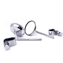 1 Pair HP-J007 Motorcycle Modified Caliper Rearview Mirror(Silver)