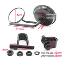 1 Pair HP-J007 Motorcycle Modified Caliper Rearview Mirror(Silver)