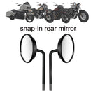 1 Pair HP-J007 Motorcycle Modified Caliper Rearview Mirror(Silver)
