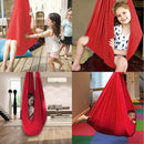 Kids Elastic Hammock Indoor Outdoor Swing, Size: 1x2.8m (Sky Blue)