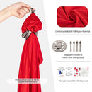 Kids Elastic Hammock Indoor Outdoor Swing, Size: 1.5x2.8m (Red)