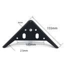 LH-XY-0010 Sofa Cabinet Metal Leg Furniture Leg, Height: 15cm(Titanium)