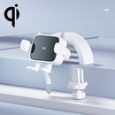 ZJ098 15W Cat Shape Car Wireless Charger Smart Sensor Phone Holder(White)