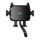 ZJ098 15W Cat Shape Car Wireless Charger Smart Sensor Phone Holder(White)
