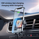 ZJ098 15W Cat Shape Car Wireless Charger Smart Sensor Phone Holder(White)