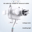 ZJ098 15W Cat Shape Car Wireless Charger Smart Sensor Phone Holder(White)