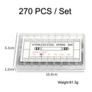 270 PCS / Set 8-25mm Strap Connecting Shaft Stainless Steel Watch Spring Bar