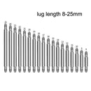 360 PCS / Set with Ear Batch 8-25mm Strap Connecting Shaft Stainless Steel Watch Spring Bar