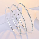 2 PCS Z111 Ladies Frosted Gypsophila Bracelet, Size: 58mm