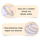 2 PCS Z111 Ladies Frosted Gypsophila Bracelet, Size: 58mm