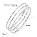 2 PCS Z111 Ladies Frosted Gypsophila Bracelet, Size: 60mm
