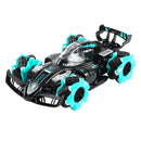 RD158-2 2.4G Four-Wheel Drive Horizontal Spray Remote Control Car(F1 Blue)