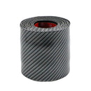 6m Car Bumper Anti-Collision Strip, Color: Carbon Fiber Black 10cm