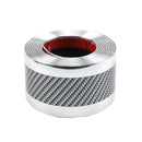 6m Car Bumper Anti-Collision Strip, Color: Two-color Silver 7cm
