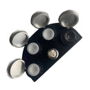 Full Metal Spot Oil Cup Stand Oiler Watch Repair Tool, Style: Four Oils Cups Silver
