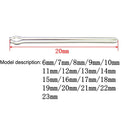 2 Sets 6-23mm Stainless Steel Watch Link Pins Cotter Bar(Silver)