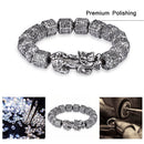 Solid Patronus Buddha Sanskrit Couple Bracelet(Thin)