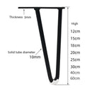 LH-S0006 Metal Furniture Support Legs, Height: 12cm(Titanium)