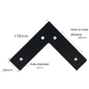 LH-S0006 Metal Furniture Support Legs, Height: 12cm(Titanium)