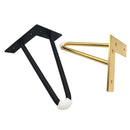 LH-S0006 Metal Furniture Support Legs, Height: 12cm(Titanium)