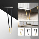 LH-S0006 Metal Furniture Support Legs, Height: 12cm(Titanium)