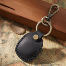 3 PCS 18Y-011 Vintage Leather Access Control Proximity Card Holder(Black)