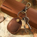 3 PCS 18Y-011 Vintage Leather Access Control Proximity Card Holder(Brown)