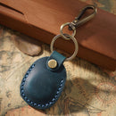 3 PCS 18Y-011 Vintage Leather Access Control Proximity Card Holder(Blue)
