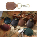 3 PCS 18Y-011 Vintage Leather Access Control Proximity Card Holder(Red)