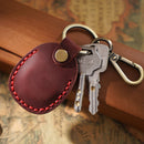 3 PCS 18Y-011 Vintage Leather Access Control Proximity Card Holder(Brown)