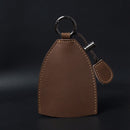 18Y-009 Vintage Handmade Leather Car Pull-Out Key Case(Oil Wax Skin Blue)