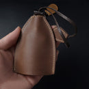 18Y-009 Vintage Handmade Leather Car Pull-Out Key Case(Oil Wax Skin Camel)