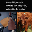 18Y-009 Vintage Handmade Leather Car Pull-Out Key Case(Oil Wax Skin Blue)