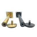 LH-TJ003 Adjustable Stainless Steel Round Tube Furniture Legs, Height: 21cm(Brushed Gold)