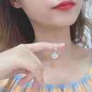 2 PCS A203 Natural Shell Pendant Clavicle Necklace Without Chain