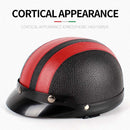 BSDDP A0318 PU Helmet With Goggles, Size: One Size(Black)
