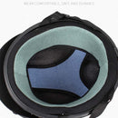BSDDP A0318 PU Helmet With Goggles, Size: One Size(Black)