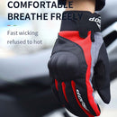 BSDDP A0117 Motorcycle Outdoor Riding Antiskid Gloves, Size: XL(Red)