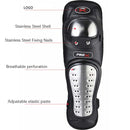 PRO-BIKER RH-1010 Motorcycle Keep Warm Anti-Fall Stainless Steel Protective Gear(Knee Pads + Elbow Pads)