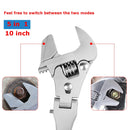 10 Inch Multifunctional Folding Shaking Head Ratchet Wrench Bathroom Wrench(2045)