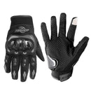 BSDDP RH-A0107 Motorcycle Riding Anti-Fall Full Finger Gloves, Size: M(Black+Grey)