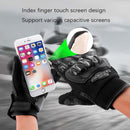 BSDDP RH-A0107 Motorcycle Riding Anti-Fall Full Finger Gloves, Size: M(Black+Grey)