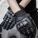 BSDDP RH-A0107 Motorcycle Riding Anti-Fall Full Finger Gloves, Size: XL(Black+Grey)